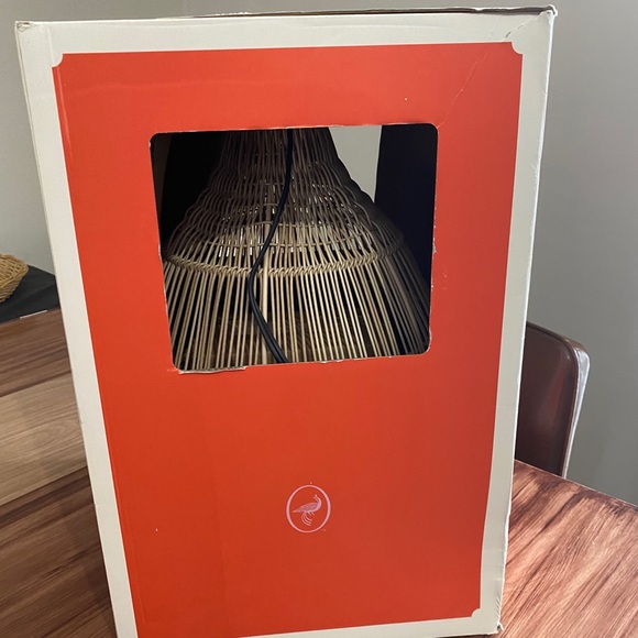 17" LED Outdoor Solar Pendant Natural - Opalhouse - Picture 4 of 10